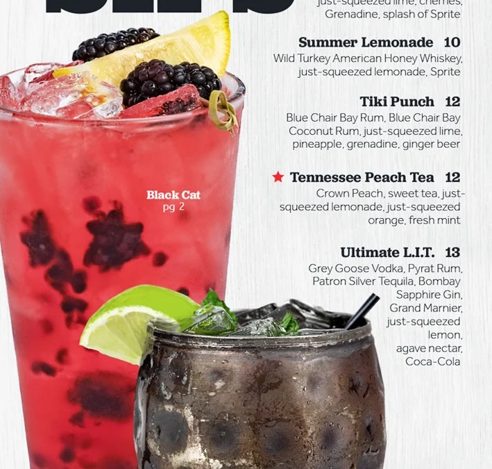 Menu Printing – The Printery